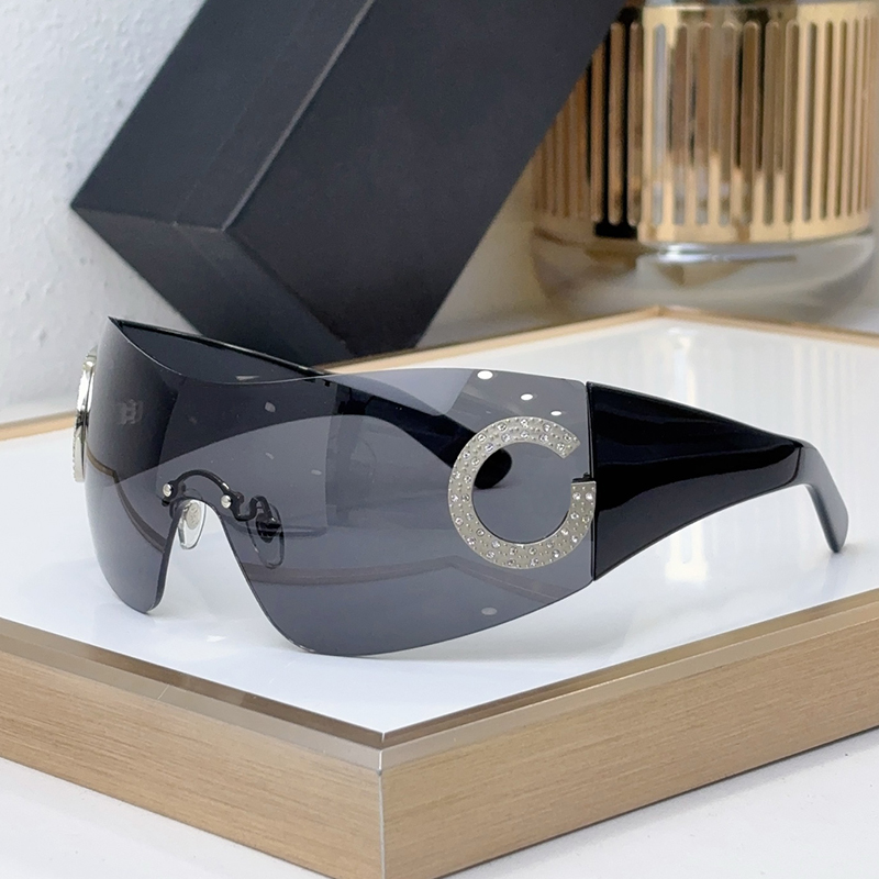 Frameless Oversized Sunglasses For Women Designer 2298 Fashion Eyewear Luxury Mens Sunglasses Outdoor Goggles UV Protection Glasses With Box