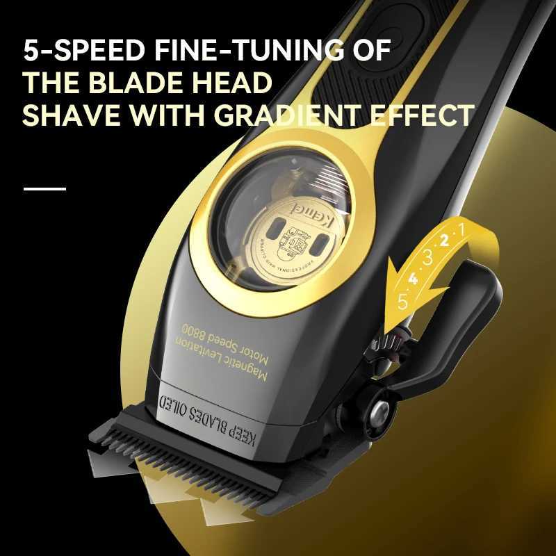 Kemei Professional Hair Clipper Magnetic Suspension Motor 8800 Rpm Charging Basic Hair Clipper Mens Hair Clipper KM-2373XJ250317