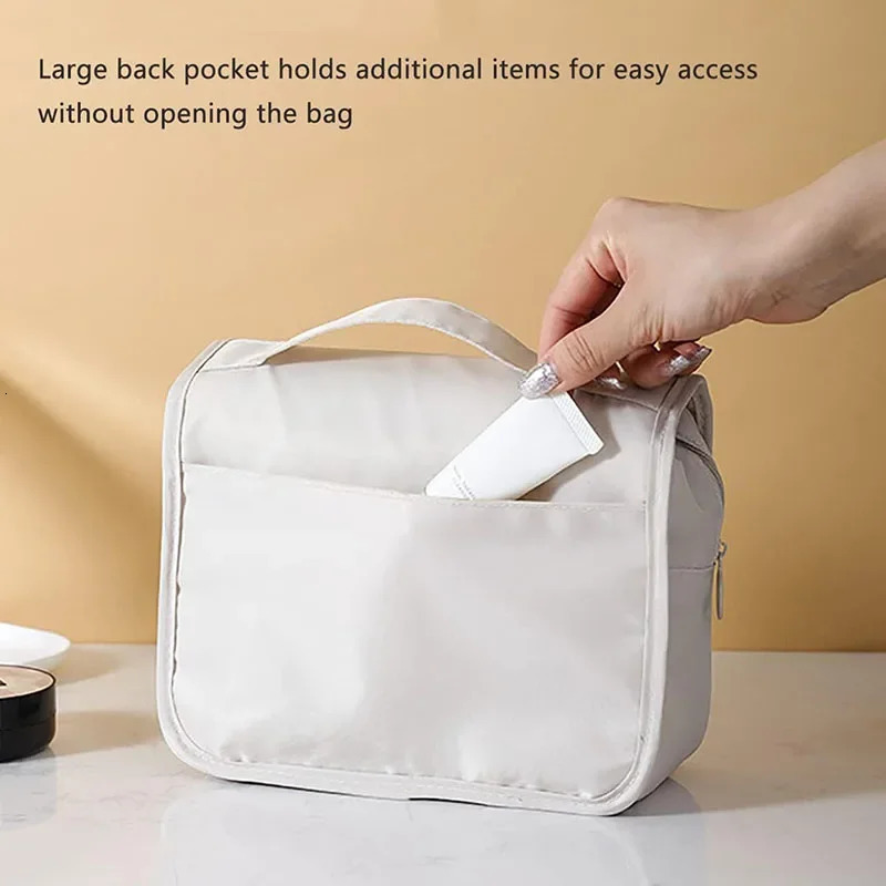 Travel Makeup Bag Waterproof Toiletries Organizer High Quality Women Neceser Bathroom Hook Wash Pouch Hook Makeup Storage Bag250314bj