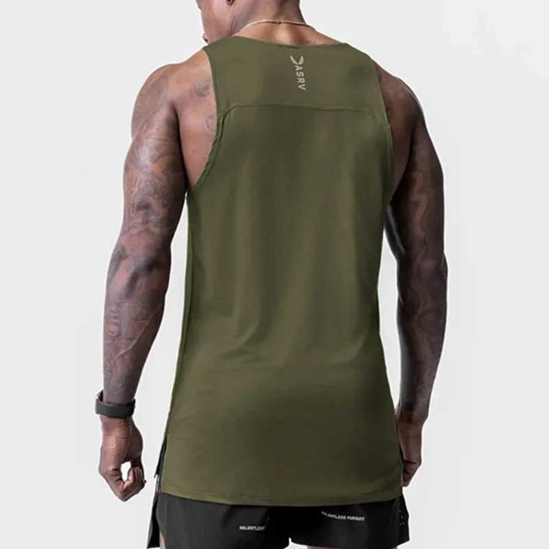 Mens Summer Gym Tank Top Man Bodybuilding Sleeveless Shirt Singlets Male Sports Quick Dry Clothing Fitness Workout Running VestT250317