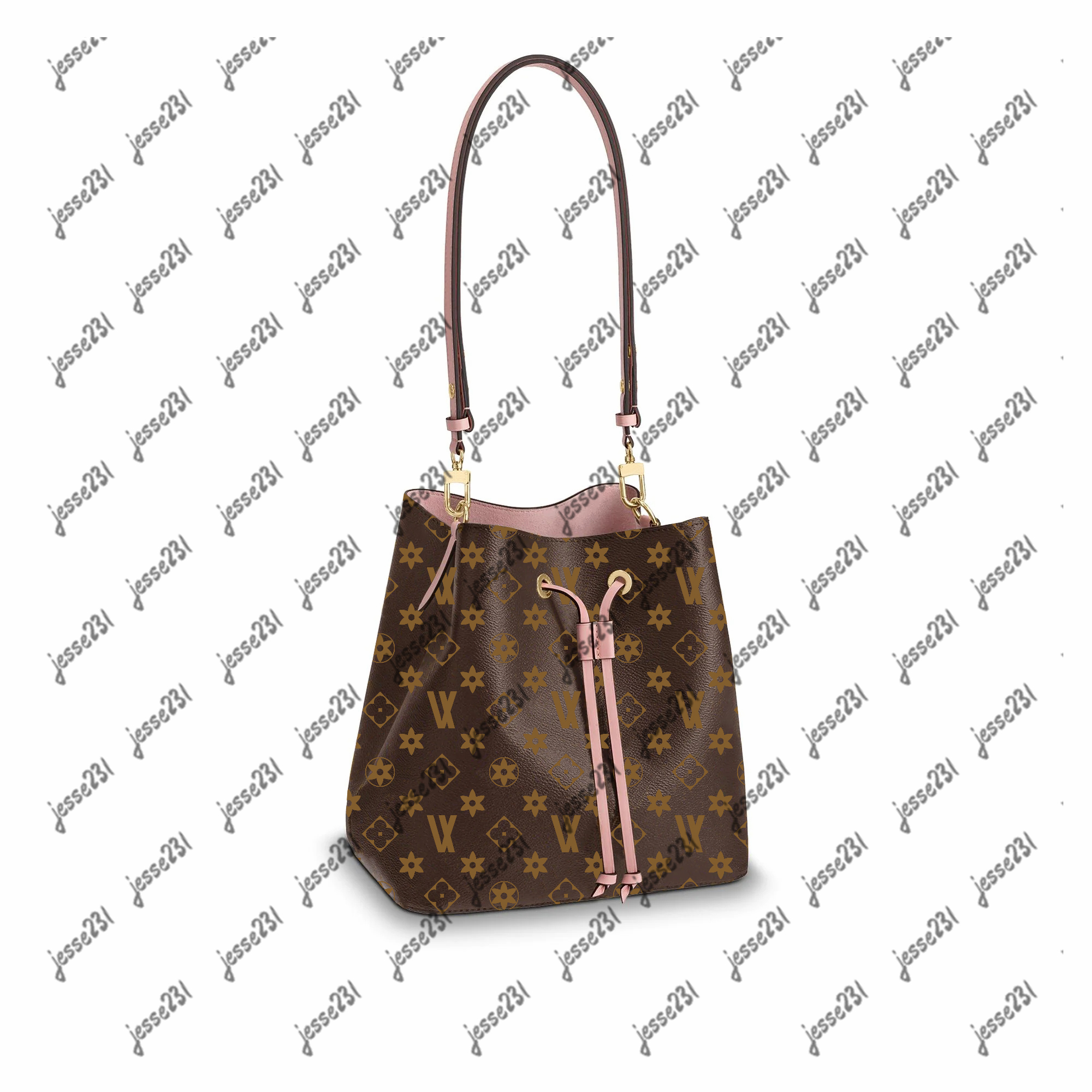 Designer bags Vintage Women NEONOE MM bucket bag Leather Messenger Shopping Bag Plain Cross body Shoulder Bags Handbags Totes Purse Crossbody bags Casual Wallets