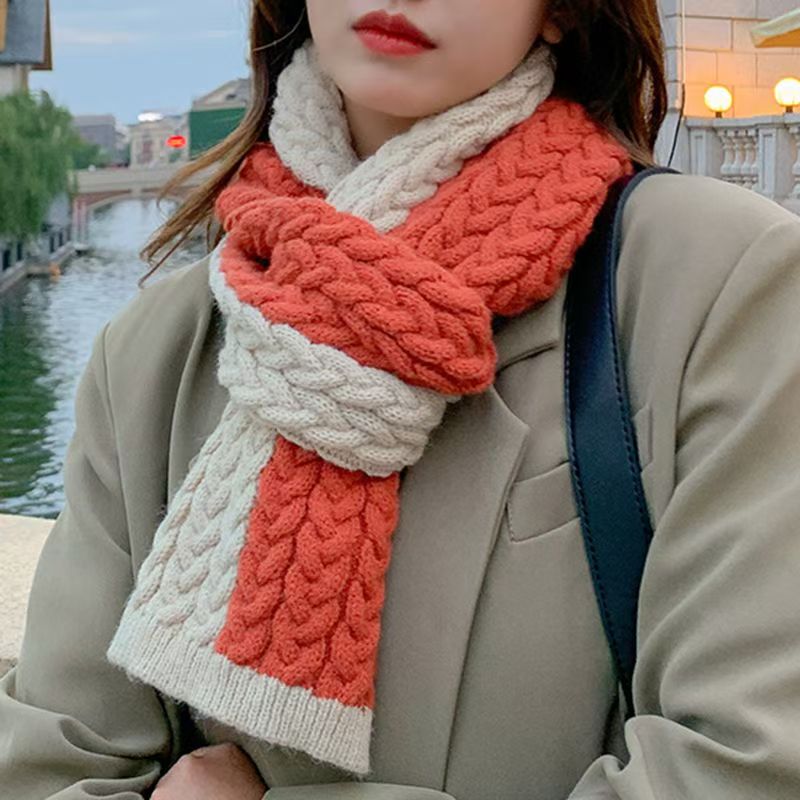 T301 scarf female 2025 winter new style girl Korean Japanese style all-match warm casual scarf trend