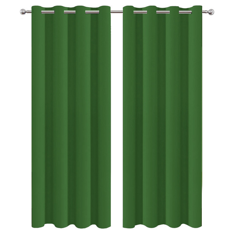 T0374 1pc 100% Blackout Curtain with Rod Pocket, Curtains for Living Room, Bedroom, Kitchen, Window Curtain, Drapes in Living Room