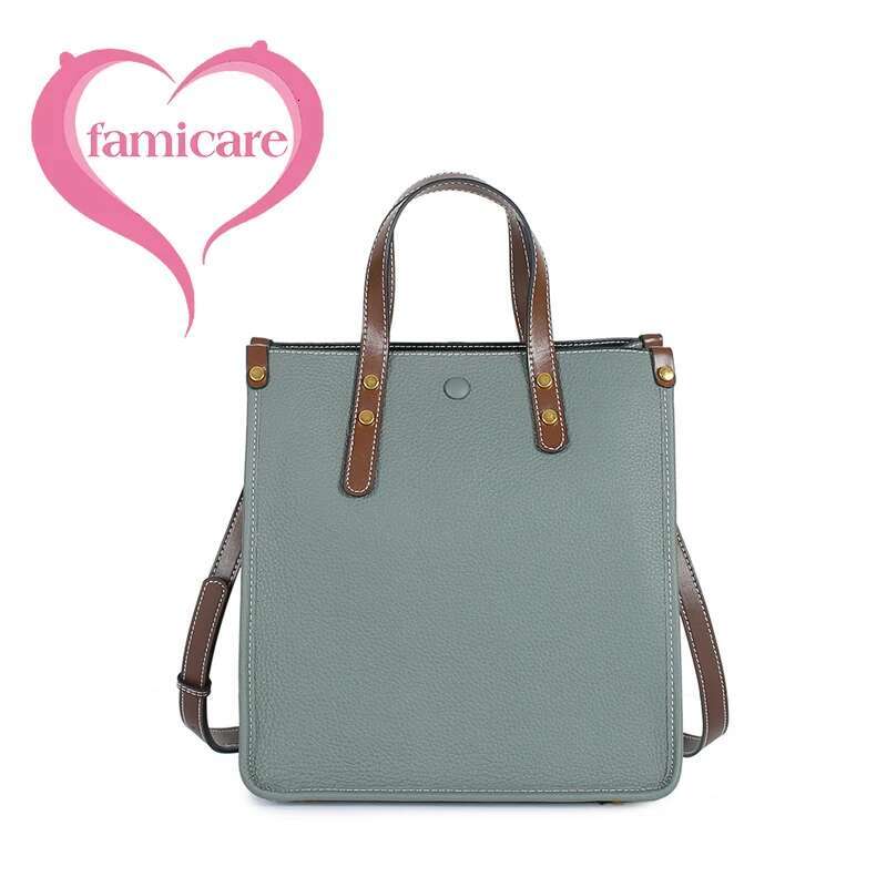 2023 New Women's Briefcase Handbag Genuine Leather Large Capacity Tote Female Business Portable Messenger Lady Shoulder Bag
