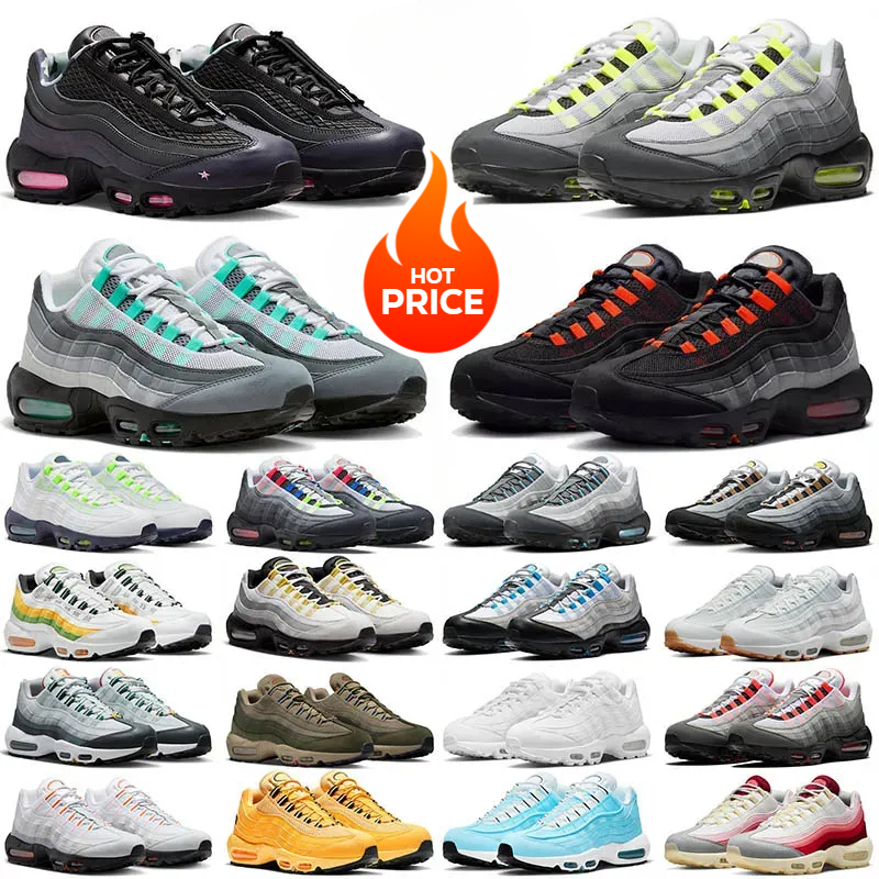 2025 Top Fashion Big Size 48 Designer Men Women 95 Running Shoes 95s Neon Black Orange Pink Beam Hyper Turquoise Sketch Greedy 4.0 Mens Trainers Sneakers 36-48 Free
