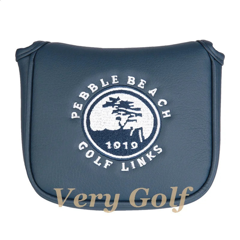 USA Pebble Beach Golf Square Mallet Putter Head Cover for Center Shaft Putters 250314