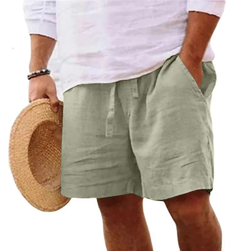 Men's lightweight cotton shorts, plain sports pants, linen beach shorts, jogging shorts, sports shorts, large area me, brand new