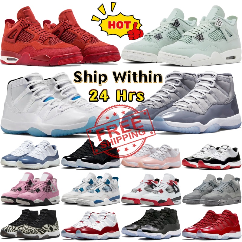 Black cats mens mid basketball shoes 4 low designer shoes Metallic Gold Concord bred Pine green red cement cool grey men sports sneakers womens outdoor trainers UK 4-11