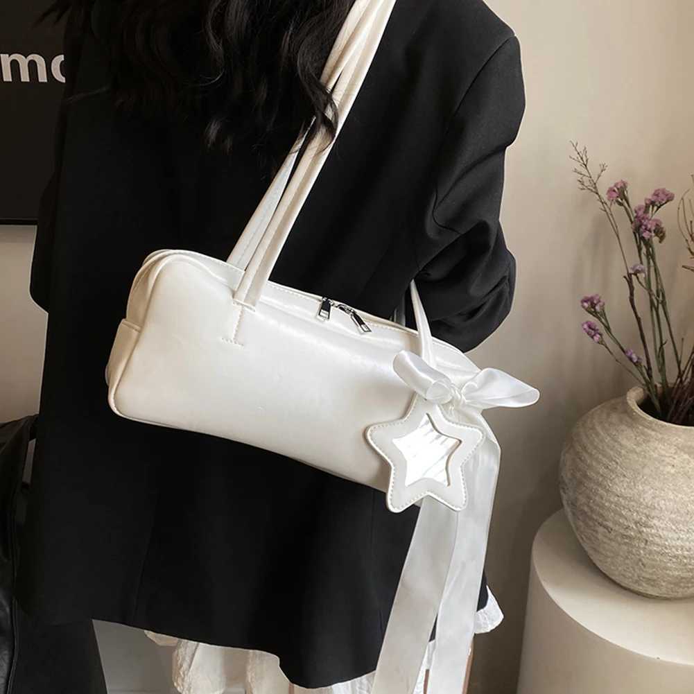 Fi Wens high-end bow bag casual edition portable large capacity square storage bag Korean niche sole bag Y250321