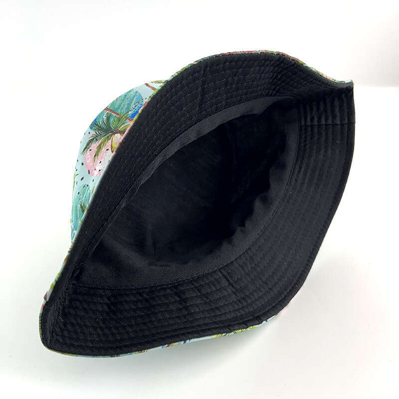 New Creative Printed Cartoon Pattern Fisherman's for Men and Women Summer Outdoor Leisure Sunshade Double sided Can Wear Basin Hat
