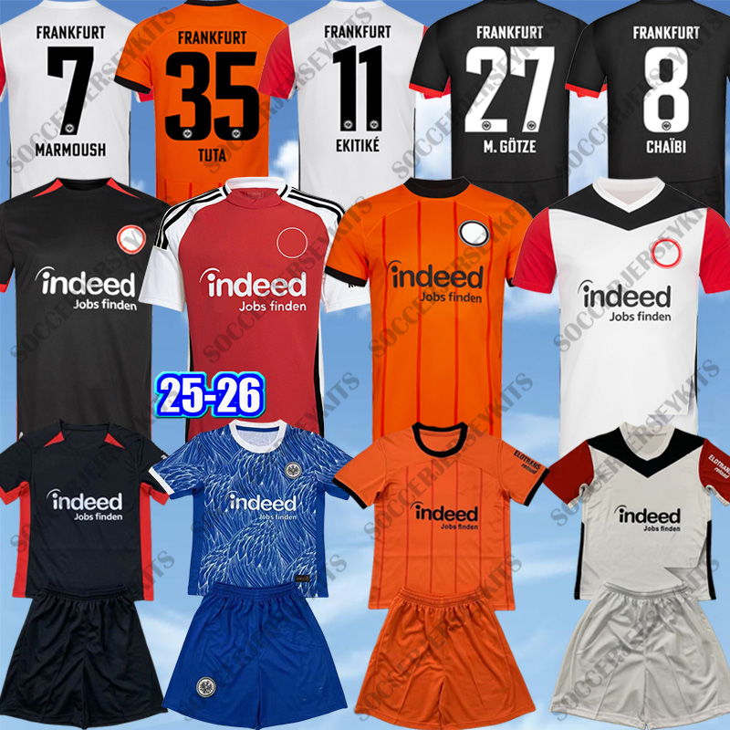 Eintracht Frankfurt TRIKOT Soccer Jerseys MARMOUSH M.GOTZE KNAUFF MARMOUSH SKHIRI KOCH football shirt francfort 24 25 26