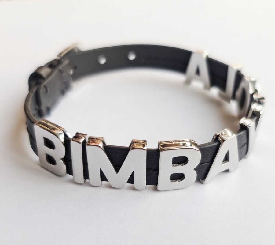 Fashion Women Men Silver Gold Stainless Steel Span Round Letter Black Red Weave Leather Chian Bracelets Jewelry Pulsera A Gift