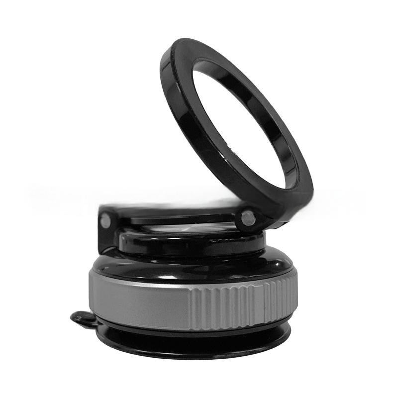 Car Phone Holder, Vacuum Suction Cup Car Mount, 360° Rotatable & Foldable Magnetic Phone Stand for Dashboard Windshield, Universal Hands-Free