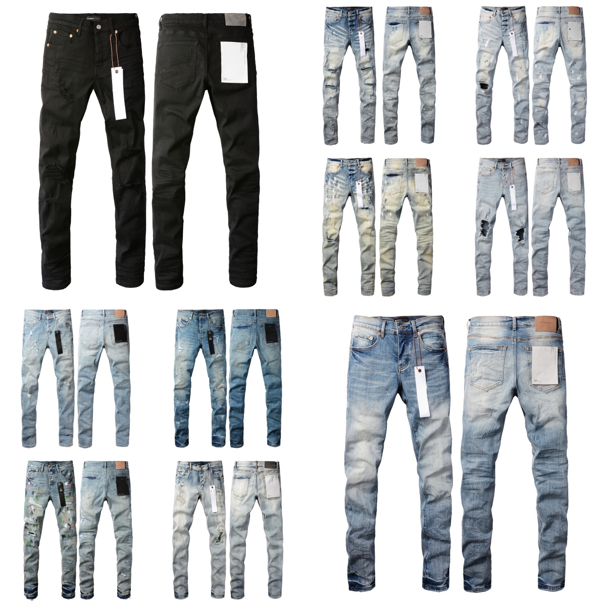 men's jeans ksubi jeans designer jeans Ripped Biker Slim Straight Skinny Pants Designer Stack Fashion Jeans Trend Vintage Pants
