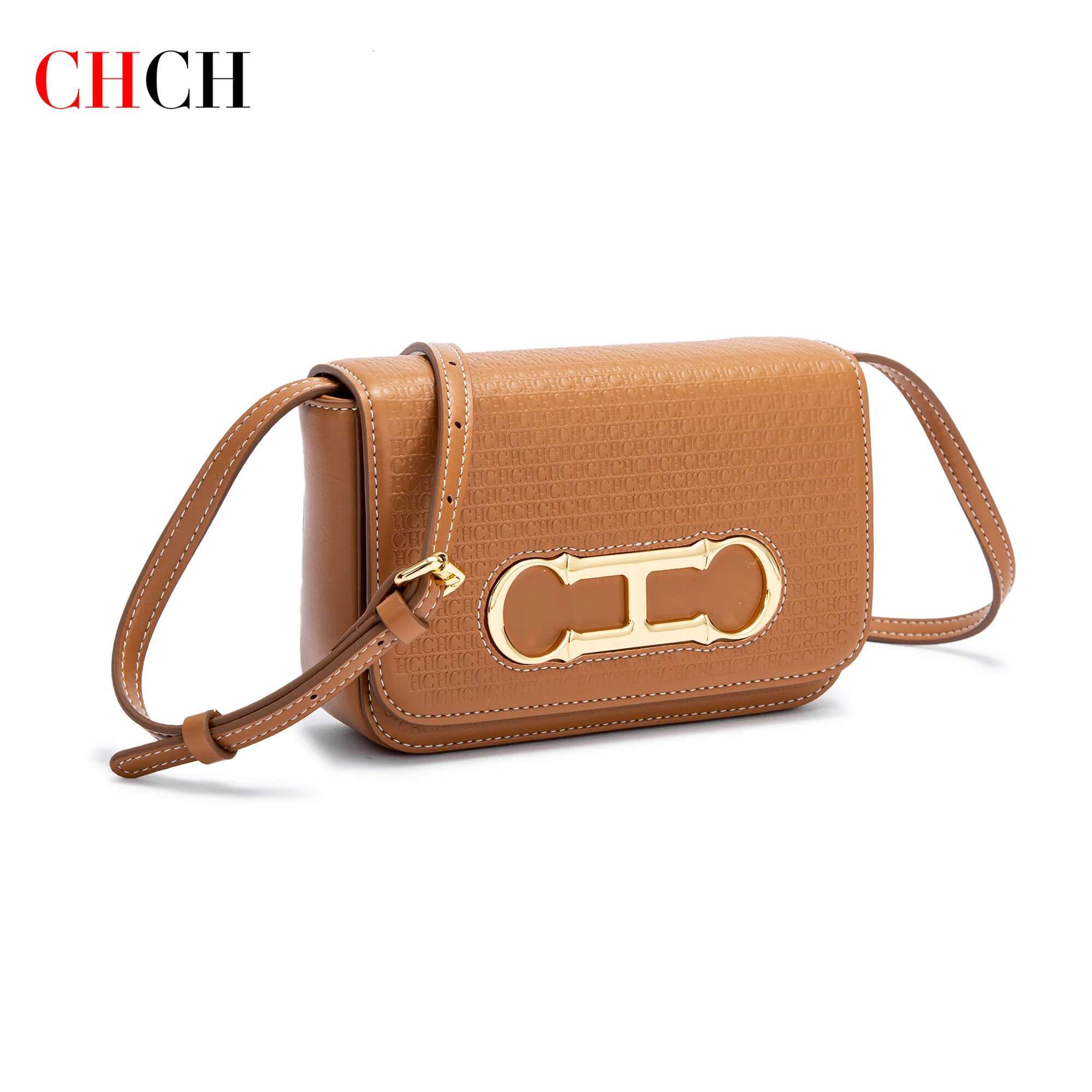 CHCH Women's Crossbody 2025 New Flip Saddle Simple Commuter Small Square Bag