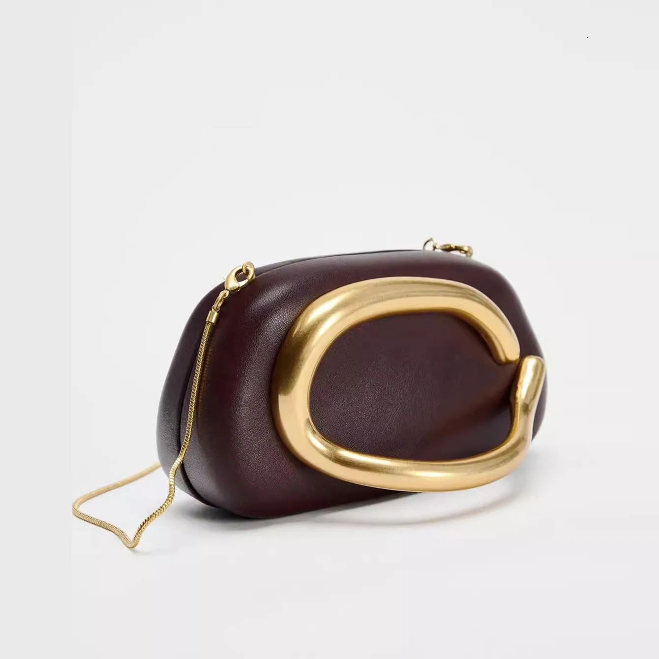 European American vintage box bag niche womens chain one-shoulder crossbody bag small fashion party dinner bag 250311