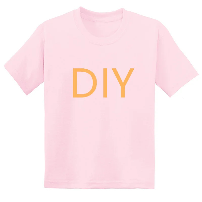 Custom Your Children Black White Blue T shirts DIY Print Kids Cotton T-shirts Baby BoysGirls TopsContact Seller Frist 250407
