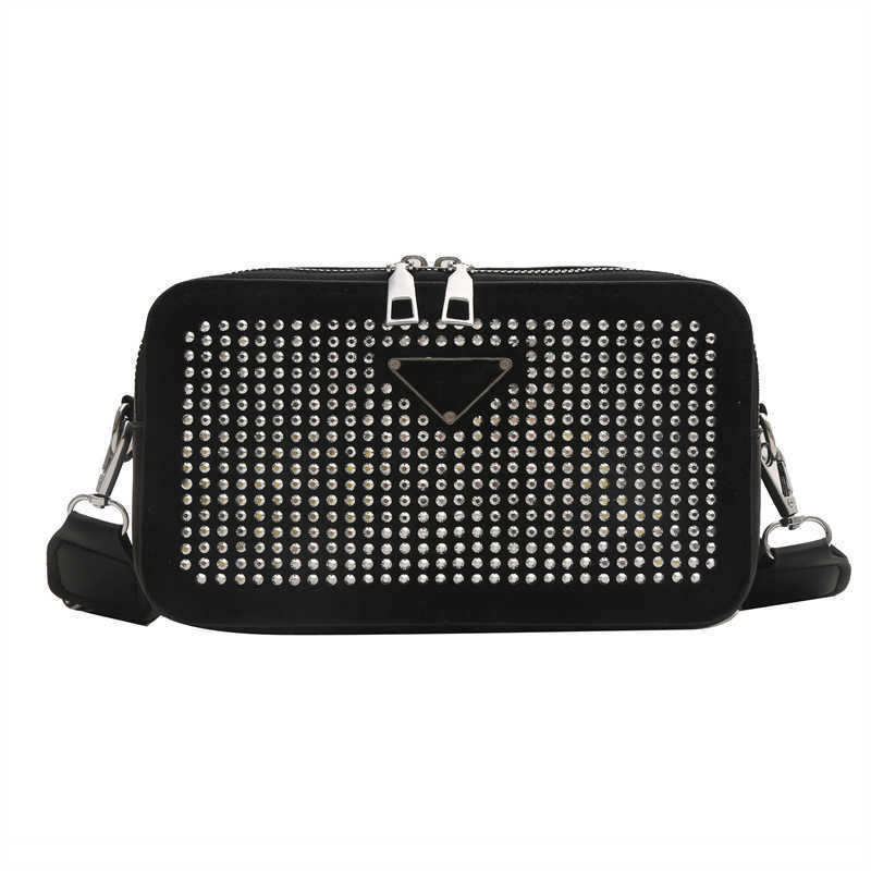 luxury designer tote bag Handbag Spring New Diamond Womens Bag with Diamond Inlaid Mobile Phone Bag Simple Shoulder Bag Crossbody Small Square Bag