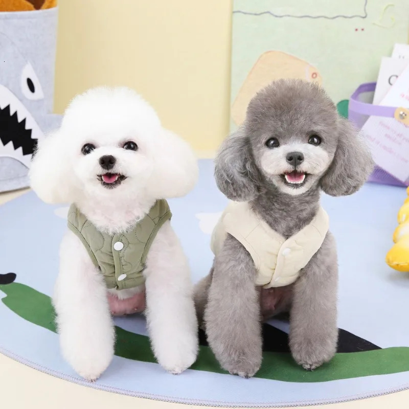 Multi dog winter warm vest jacket suitable for small and mediumsized dogs puppy vests clothing cotton pet jackets 250318