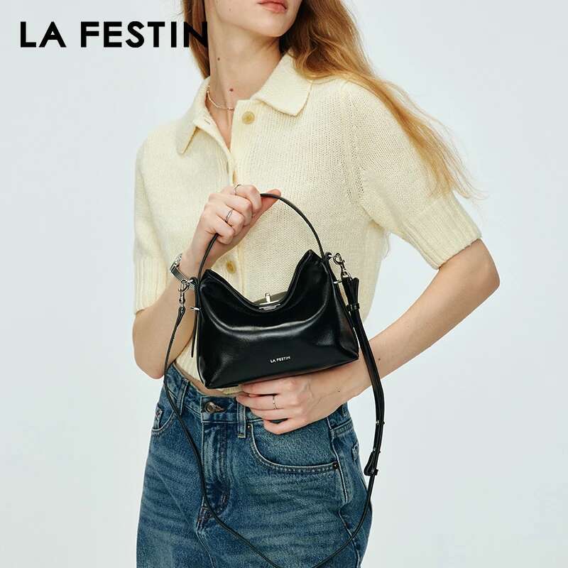 LA FESTIN Original Shoulder 2024 New Small Handbag Women's Fashion Bags Crossboby Ba g Brand Lady Leather Bag
