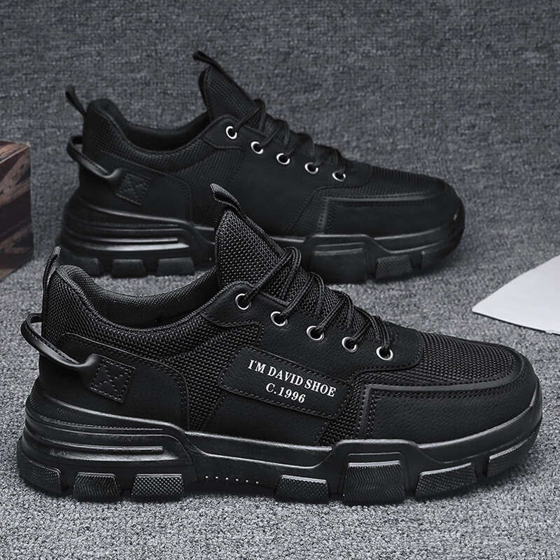 New Spring Wear resistant Work Clothes Lightweight Black Board Sports, Leisure, Breathable Men's Non slip Outdoor Shoes