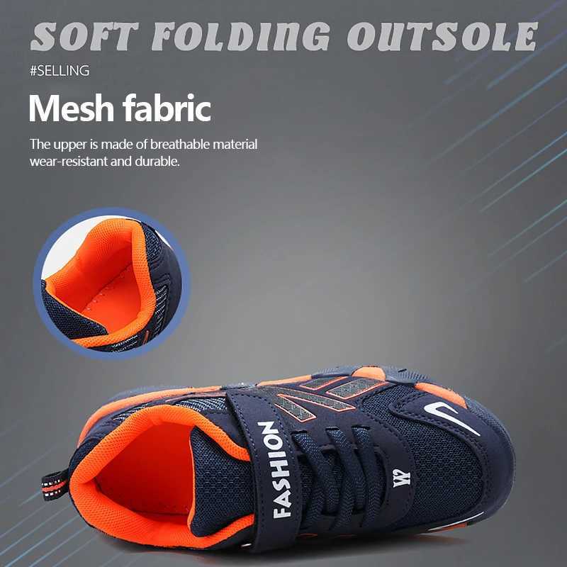 Summer childrens net sports shoes boys running leisure breathable outdoor childrens shoes lightweight sports shoes outdoor tennis W250318