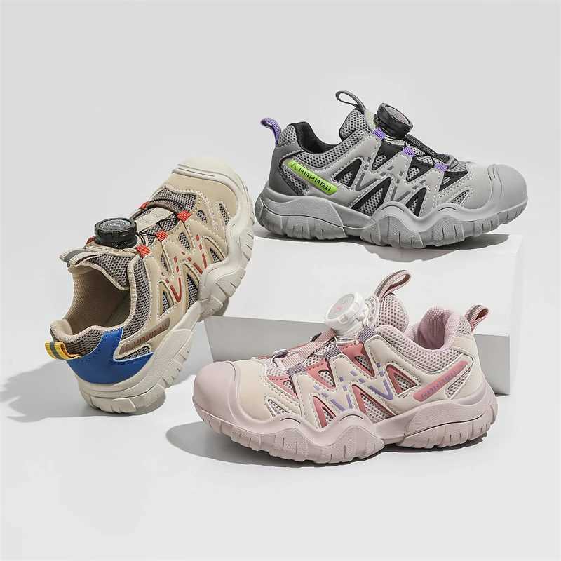 Boys and girls sports shoes childrens outdoor sports hiking shoes childrens anti slip fashion coach unisex hiking shoes W250318