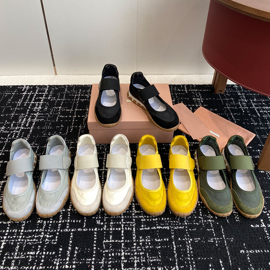Top quality Platform heel Suede Mary Jane shoes Ballet flats Flat heel shoes loafers womens Real leather Round-toe Luxury designer shoes Factory footwear
