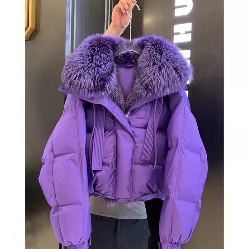 Shenzhen Nanyou high-end super beautiful blue short cotton jacket for women's winter 2024 new fashionable and stylish thick coat