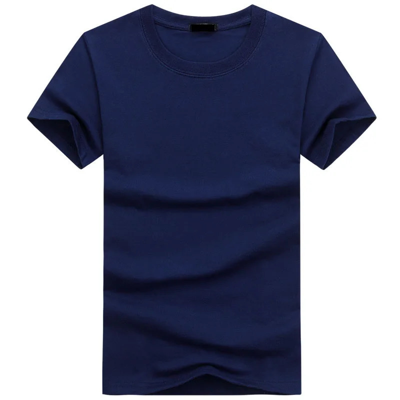 6pcs/lot High Quality Fashion Mens T-Shirts Casual Short Sleeve T-shirt Mens Solid Casual Cotton Tee Shirt Summer Clothing 250317