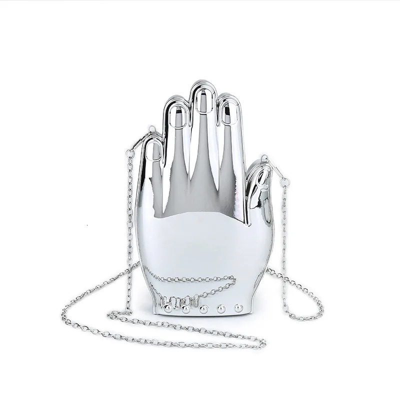 Lovely Palm Shaped Acrylic Fashion Dinner Bag Womens Chain Oblique Crossbody Cute Evening Bag 250318