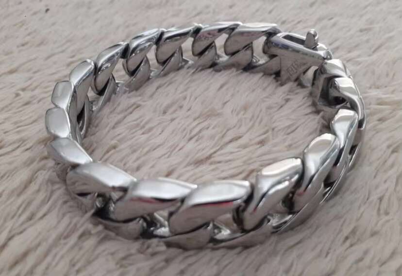 Trend Products 2021 New to 15mm Cuban k Stainless Steel Bracelet Men's Hip Hop Jewelry