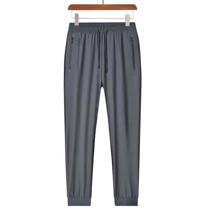 2PCS new silk breathable mens sports pants quick drying sweatshirt comfortable absorption cool and high-quality mens outdoor pants W250318