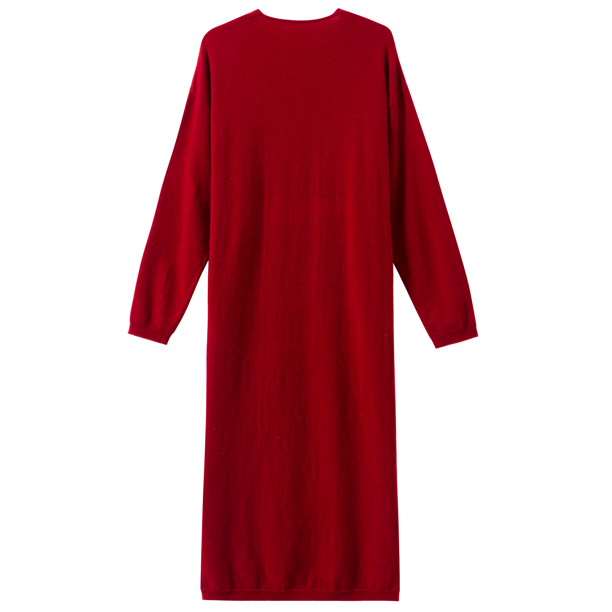 Comfortable Women's Woolen Skirt with V-Neck Design for All Seasons