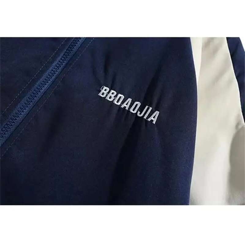 Reflective Striped Windbreaker Coat Men Hip Hop Streetwear Zipper Up Jacket Haruku Thin Coats Sports Black Blue
