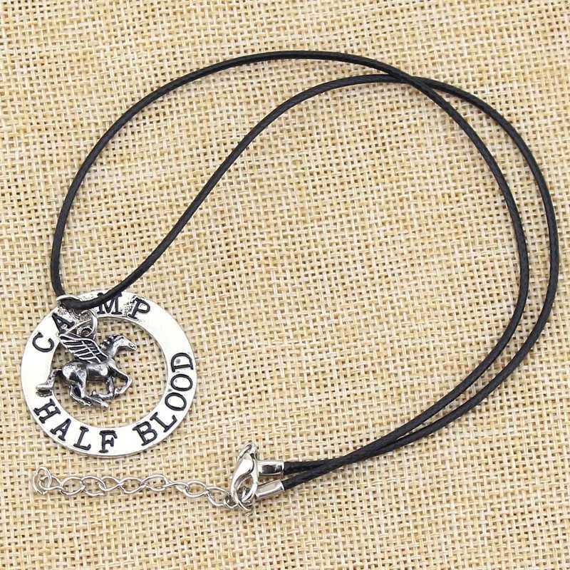 Blood Pegasus Pendant Necklace Mens Percy Jackson Camp Half Necklace Fashion Charm Jewelry Accessories Gift W250318