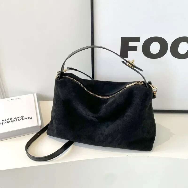 Zip Solid Sewing Thread High Capacity PU Shoulder Hot Sale Bags For Women Simple Fashion Tote Bolsas Femininas Bolsa