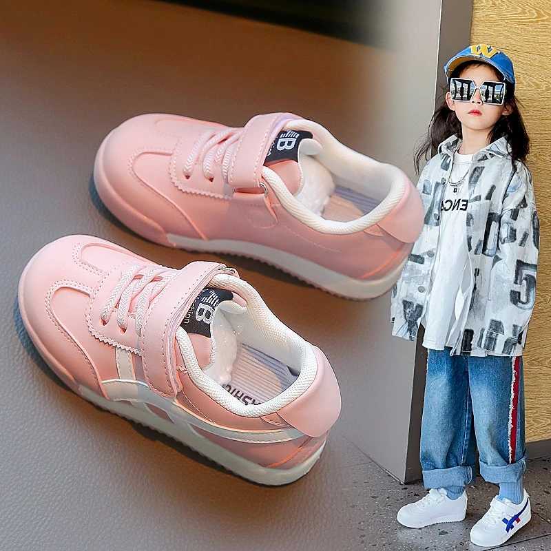 Four Seasons Childrens Sneakers Light Blue Soft Non-slip Boys and Girls Gump Shoes 3-16 Years Old Pink Casual Kids Board ShoesXJ250318