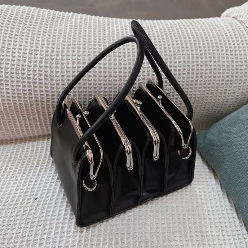 Multi-Layer Organ Clip Bag Purses Handbags For Women Designer 2023 New Fashion High Quality Lady Shoulder Crossbody Bags
