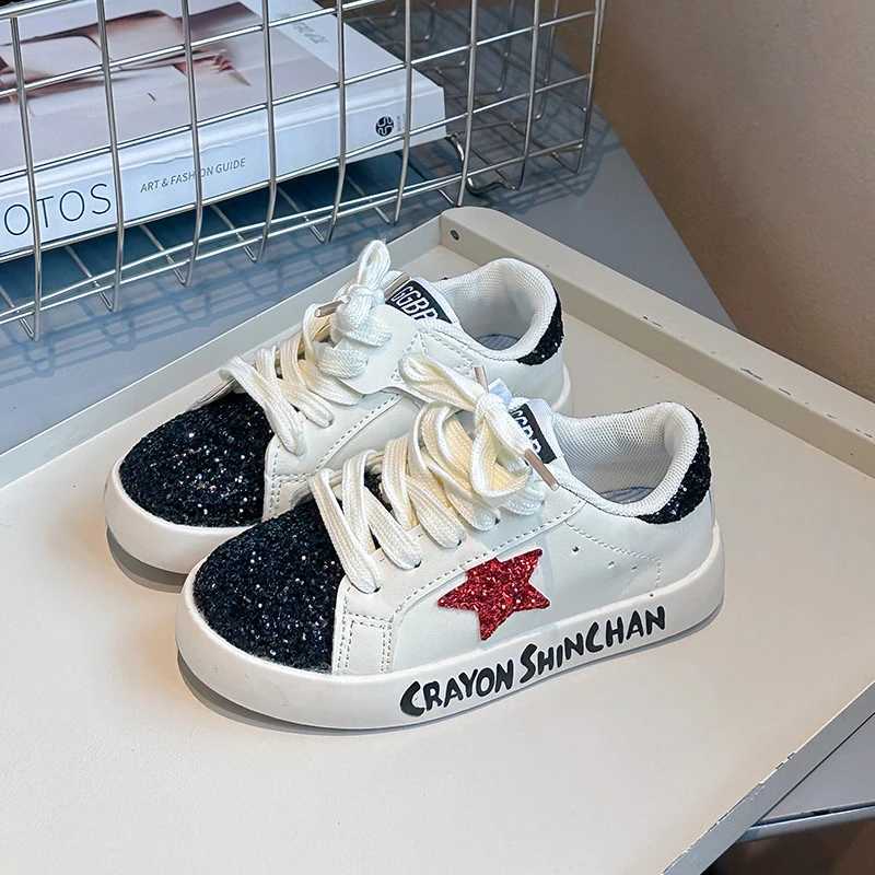 Sports shoes for children autumn new boys and girls sports net shoes casual board shoes leather soft soled childrens white shoesXJ250318