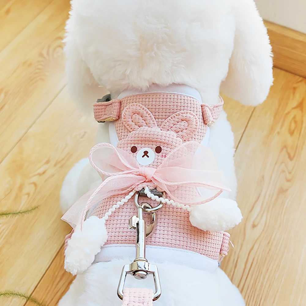 Cat and Dog Strap Vest Type Cat Strap Belt Set Adjustable Pet Strap Anti Separation Small Dog Strap Pet Outing SuppliesT250318