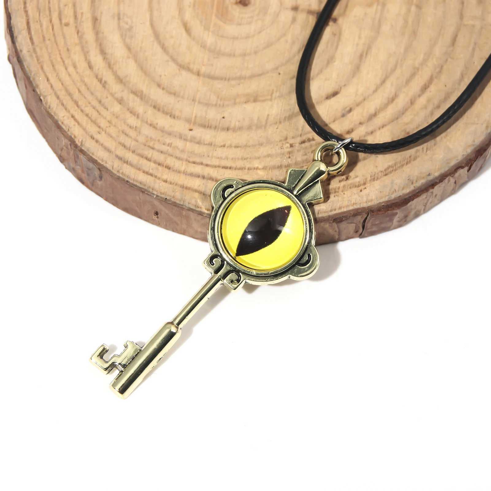 Owl House Necklace Friendly Portal Key Retro Gold Eye Pendant Necklace Mens Jewelry Accessories W250318