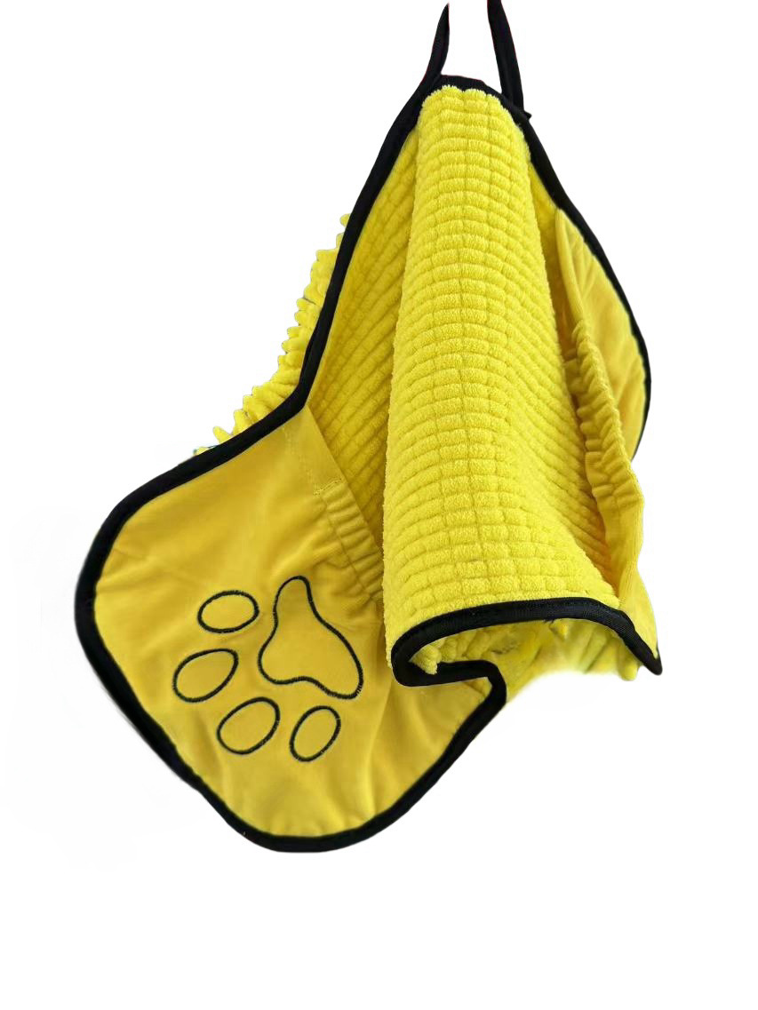 Ultra-Absorbent Pet Bathrobes Easy Clean Soft Fabric Towels for Pets