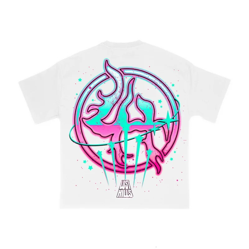 Retro Lost In The Hills Come Get Lost Graphics Cotton T-Shirt Men Y2K Short Sleeves Vintage Oversize Tshirt Streetwear Women Top 250318