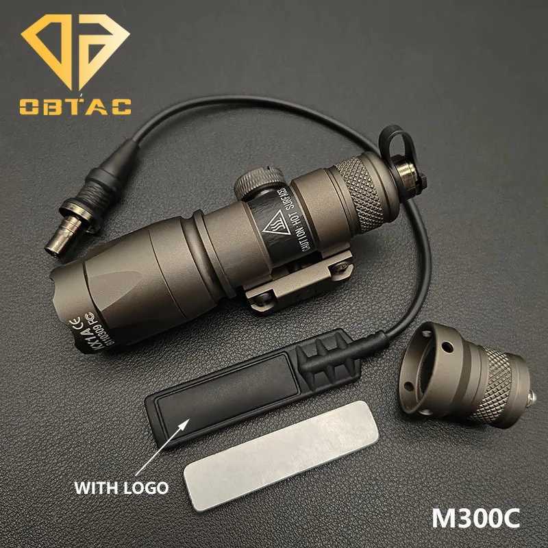 Sotac SF M600C M600 M300 Tactical Scout Light Rifle Weapon Flashlight LED Hunting Spotlight Momentary Pressure Pad Switch X250318