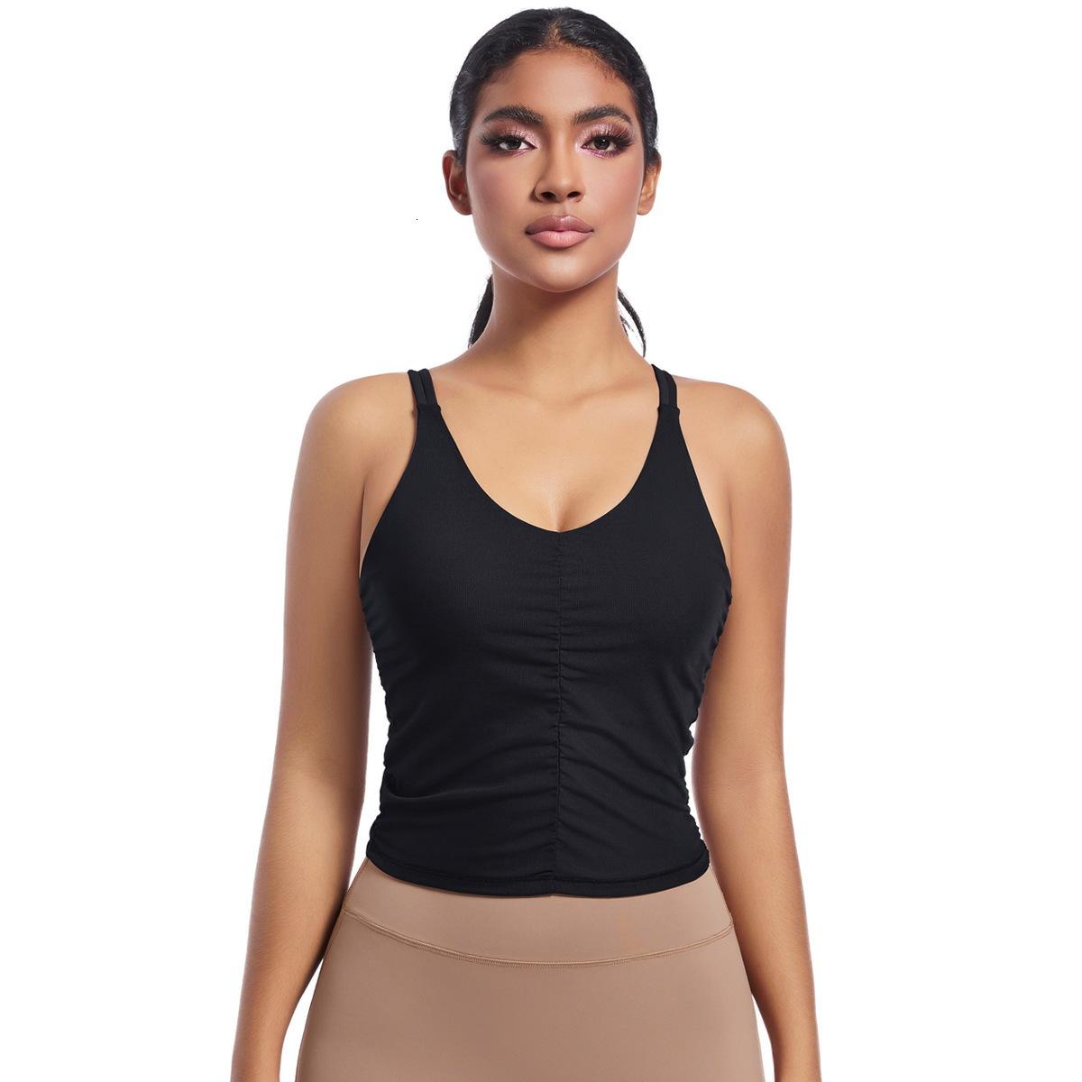 New tracksuit Solid Color Back Mesh Splicing Underwear Tight Sports Running Fitness Yoga Clothes Vest for Women leggings