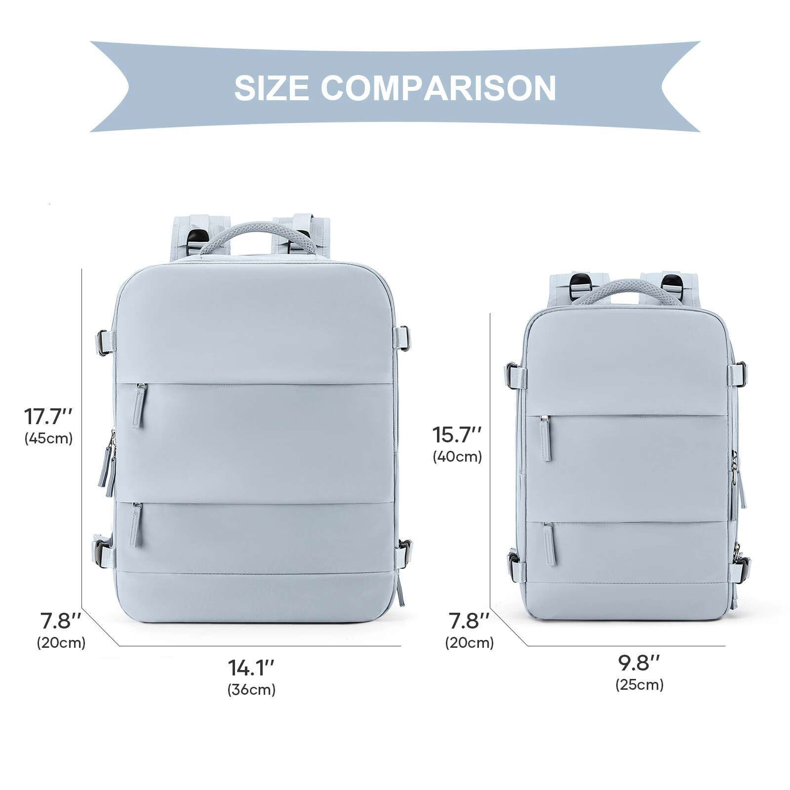 40X20x25 Ryanair, Travel For Women Men, Personal Item Carry On Backpack, Business Weekender Laptop Backpack