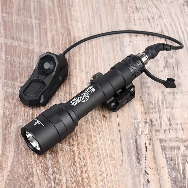 Tactical Surefir Flashlight SF M300 M600 Weapon Light AXON Switch Fit 20mm Picatinny MLOK KEYMOD Rail Airsoft Hunting Gun Lamp X2503181