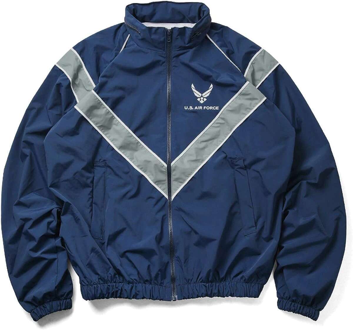 US Air Force IPTU Nylon PT Physical Fiess Training Jacket Team Running Hooded Reflecting Softshell Outdoor Windbreaker For Men