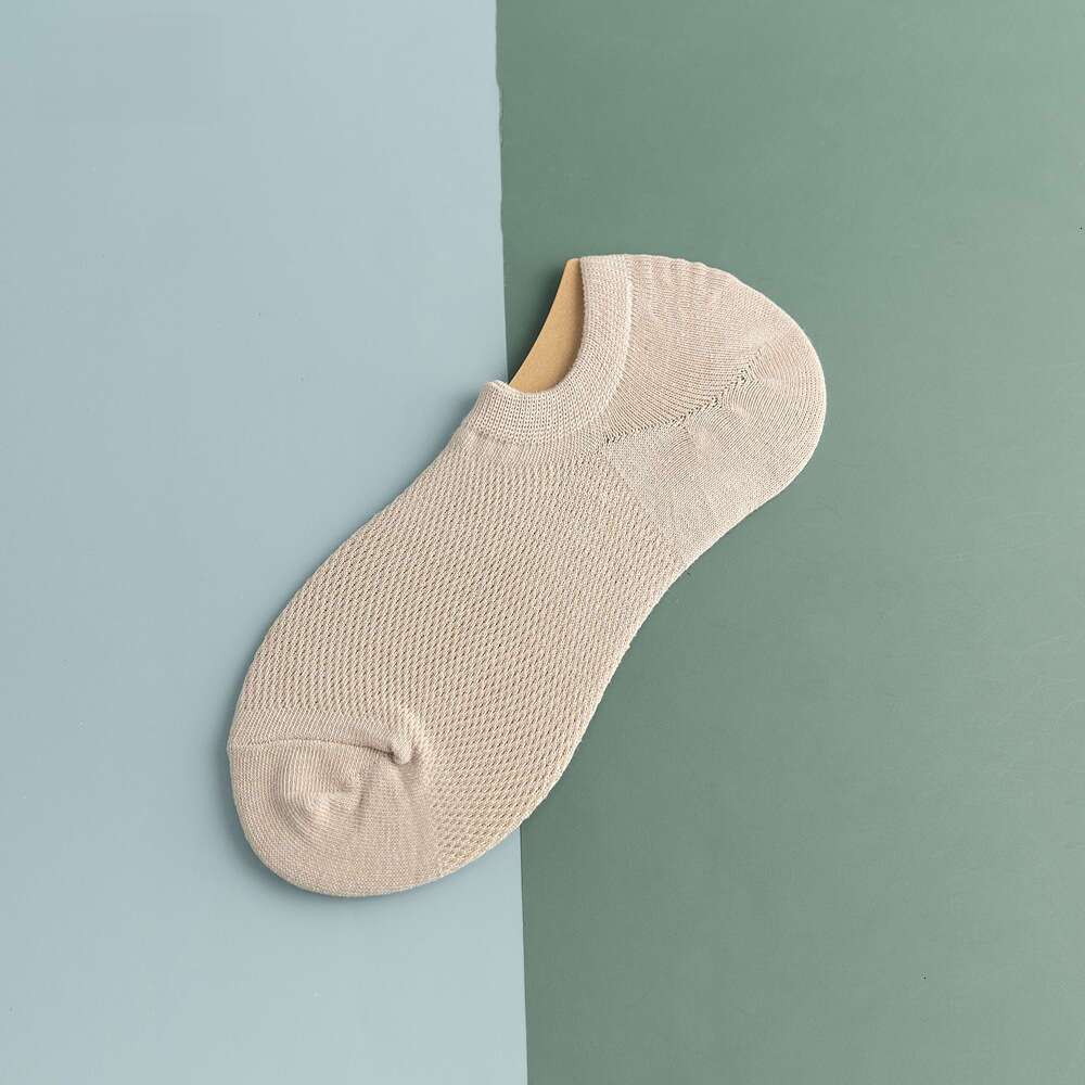 Designer Socks for Women Designer Socks Mens Short Breathable Mesh Boat Socks Spring Summer Thin Style Solid Color and Sport Resistant Cotton Socks